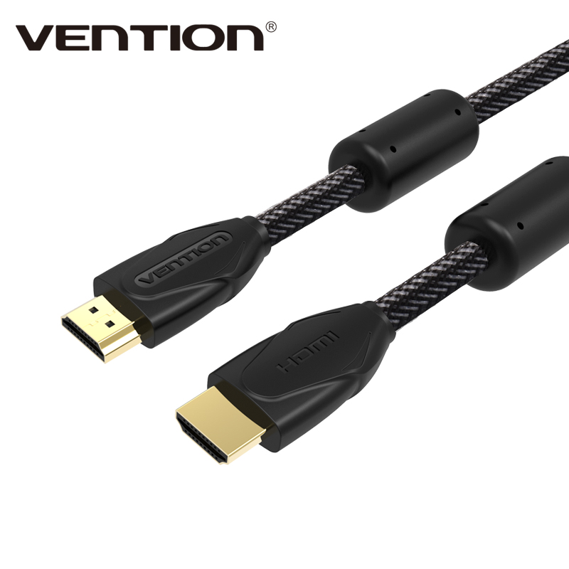 Vention High Speed Cable HDMI 24K Gold Plated Male-Male 1.4V HDMI Cable 1m-5m 3D 1080P for computer smart box ps3 set-top box