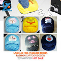 Cartoon Thickened USB Warm Shoes Winter Slipper Electric Heated Foot Warmer Super Soft Anti slip Foot