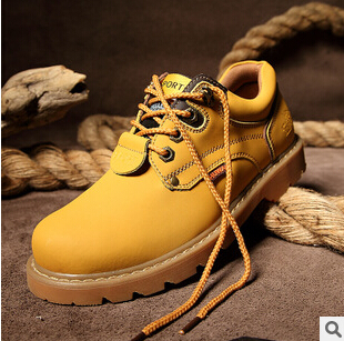 2015 autumn winter Men s Casual shoes waterproof Men boots Martin boots ankle boots low help