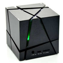 2016 New Water Cube Bluetooth Speaker Wireless Bluetooth Speaker LED Light Support TF card FM Radio Free For Iphone 6S Plus