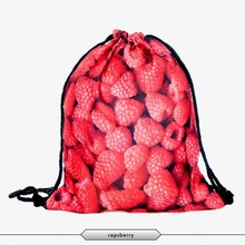 2015 New Fashion Escolar Backpack 3D Printing Travel Softback Women Mochila Drawstring Bags Men’s Backpacks