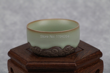 Tianqing Handmade Ru Kiln Celadon Ware Teapot Teacup Gongfu Tea Set 115ml