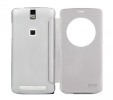 Elephone P8000 Case 100 Original Official Flip Leather Case Cover w Magnetic Sensor Hall Switch for