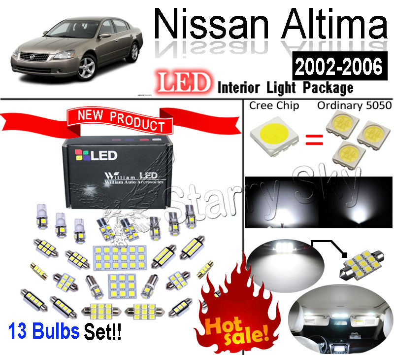 13 Blubs      SMD      Nissan Altima 2002 - 2006