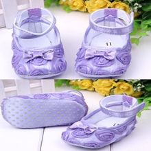 Girls flowers bow baby toddler shoes autumn Soft Sole Footwear First Walkers For Baby GirlsFree shipping