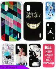 Colorful Paintbox Beauty Painting Custom Painted Skin Protective Hard Phone Plastic Cover Case for LG Google Nexus 4 E960