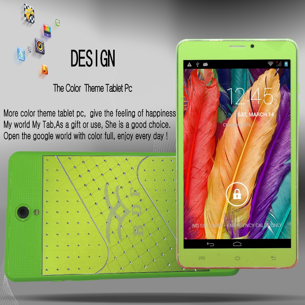 New design 7 Inch leather 3G Phone Call Android4 4 Tablets pc WiFi GPS Bluetooth FM