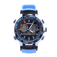 SHHORS Fashionable Colorful Silicon Wristband Multi fuction Casual Sport Watch Waterproof Color Sky Blue Waterproof