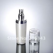30ml pear white pump lotion bottle with flower shape lid