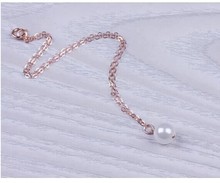 Sexy Women Pearl Bead Ankle Chain Anklet Bracelet Foot Jewelry Sandal Beach ST8