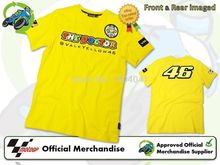 ree shipping 2016 NEW OFFICIAL VALENTINO ROSSI VR/46 MENS YELLOW THE DOCTOR T-SHIRT VR46 Moto GP T-Shirt T shirt