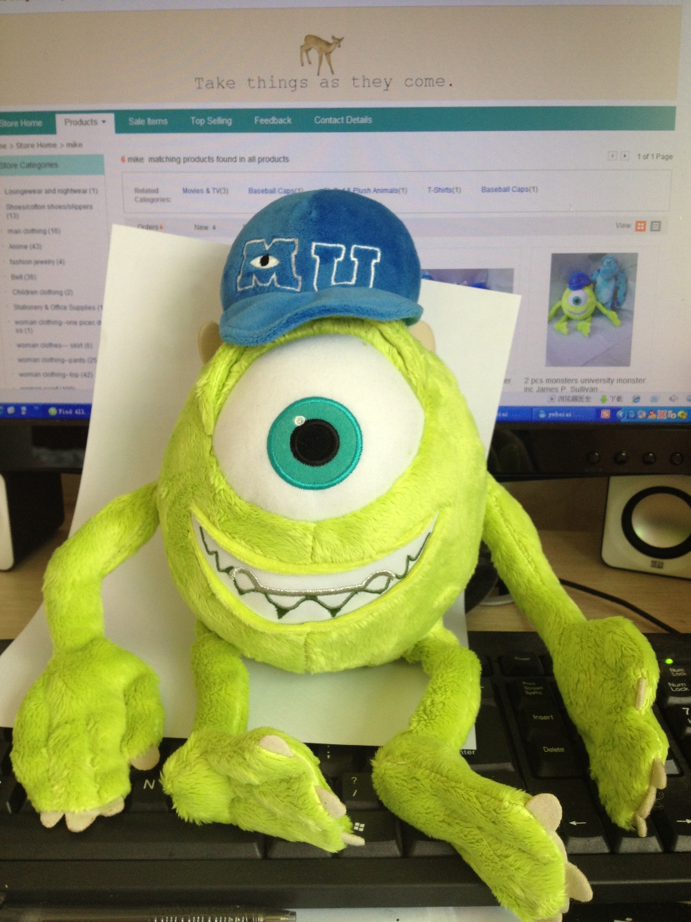 monsters university mike plush