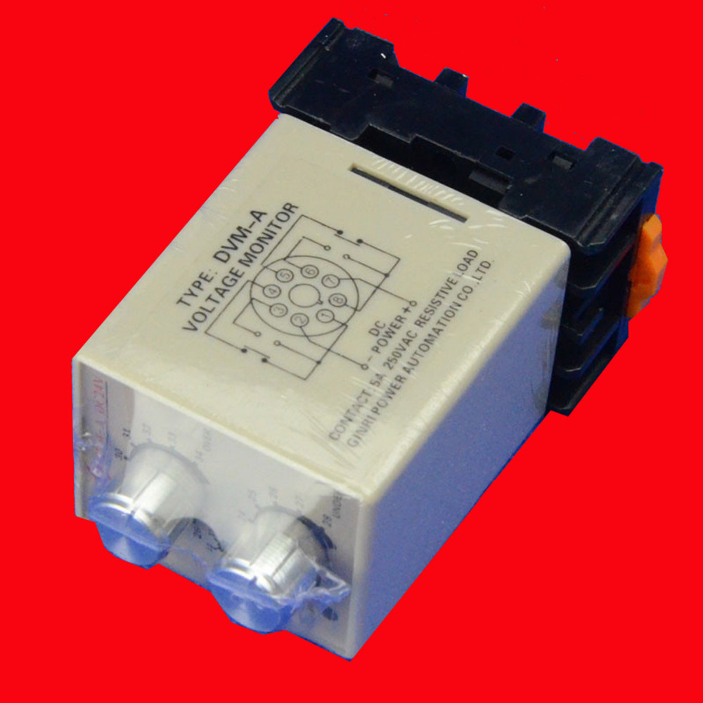 2NO 2NC DC 36V overvoltage undervoltage protection relay power low