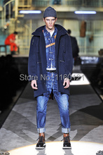 The new Dz jeans edition of low rise cultivate one s morality draping splicing feet pants
