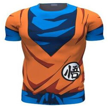 Anime Dragon Ball Z Super Saiyan Vegeta Goku T Shirt Men Dragon ball Costume Cosplay Armour Gym Fitness under Tee T-Shirts homme