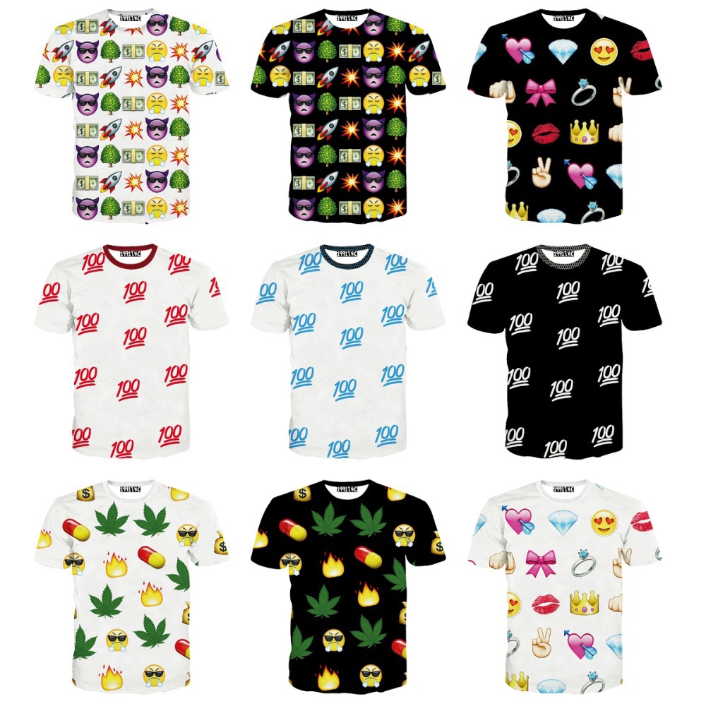   /    3d t   100 emoji /  / galaxy /  /   t -    camiseta camisetas