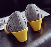 Genuine Leather Pointed Toe Wedges Shoes Horse Hair 2016 New Spring High Heeled Shoes Pigskin Fashion