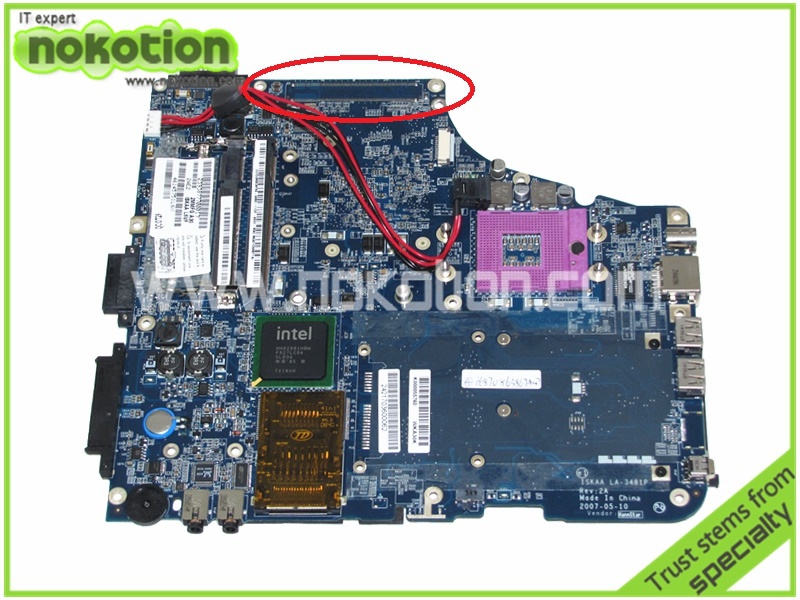 K000055760 Laptop Motherboard for Toshiba Satellite A200 A205 ISKAA LA-3481P REV 2A Intel GL960 DDR2 Without graphcis slot