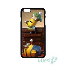 Fit for iPhone 4 4s 5 5s 5c se 6 6s 7 plus ipod touch 4/5/6 back skins cellphone case cover Despicable Me Minions Play Golf