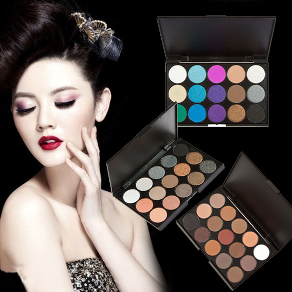 ONLY 15 Colors Eye Shadow Makeup Shimmer Matte Eyeshadow Palette Set Free Shipping