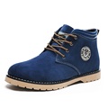 Men High-top Military Tooling Boots Shoes Genuine Leather Male Command