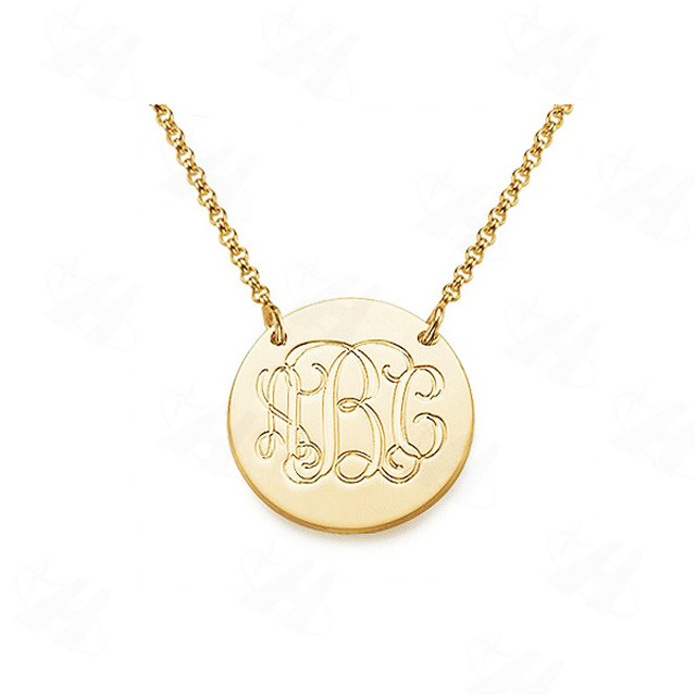 Custom Necklace Gold Monogram Initial Letter Pendant Necklace Fashion Necklaces for Women 2014 ...