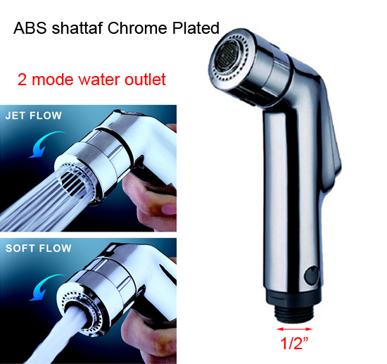 Double Mode Sprayer ABS hand held toilet bidet shattaf spray factory sale toilet shower free shipping