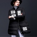 Women s warm jacket2016 cloth embroidered collar new winter baseball uniform jacket winter jacket women down