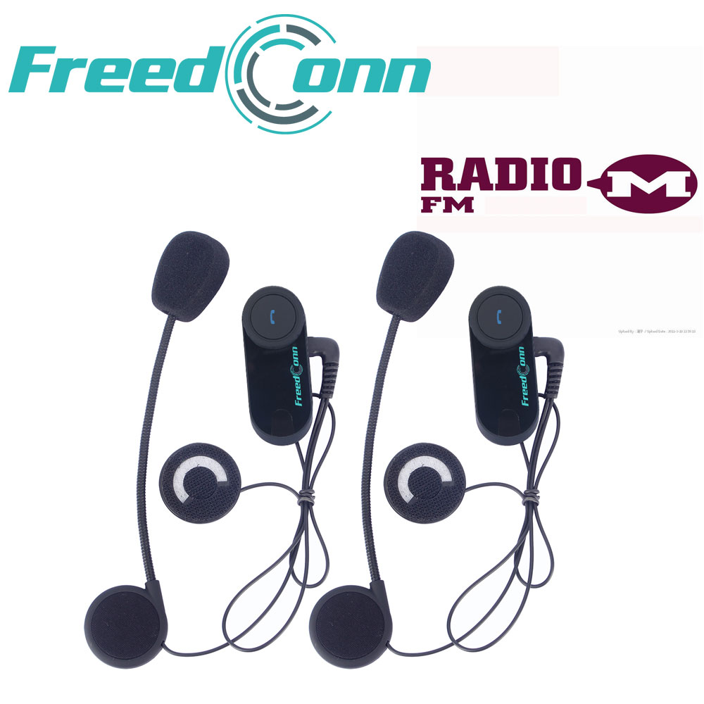 FreedCoon 2x800M 3 Riders Motorcycle Intercom BT Bluetooth Wireless Intercomunicador Motocicleta Hi-Fi Speaker Helmet Headset