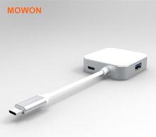 Mowon высокое качество USB-C к HDMI / USB multiport адаптер типа — с до HDMI / USB multiport адаптер для macbook, Монитор, Проектор, Hdtv
