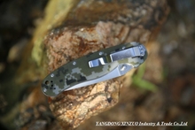 2015 Ontario RAT Model 1 outdoor adventure and training folding Knife AUS 8 blade Stain finished