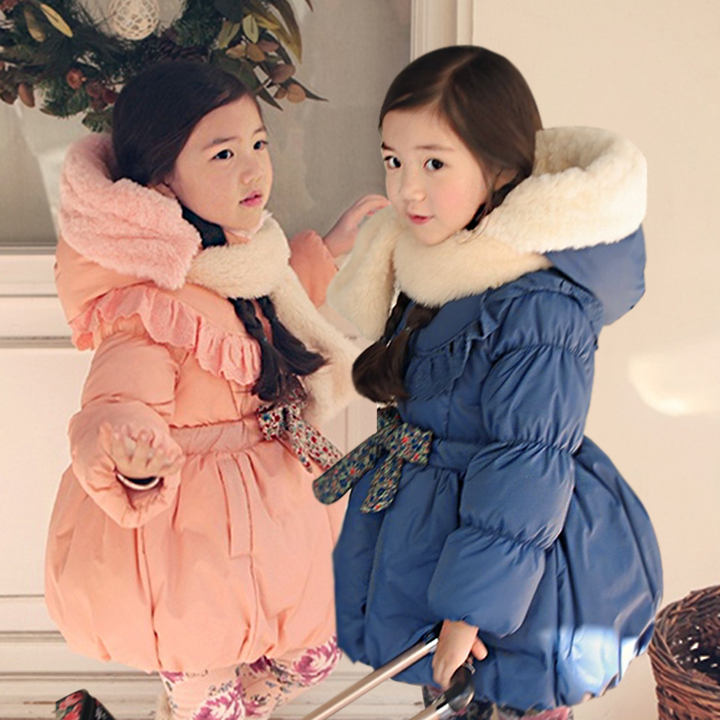 2015 children outerwear baby girls Pink &Blue cott...