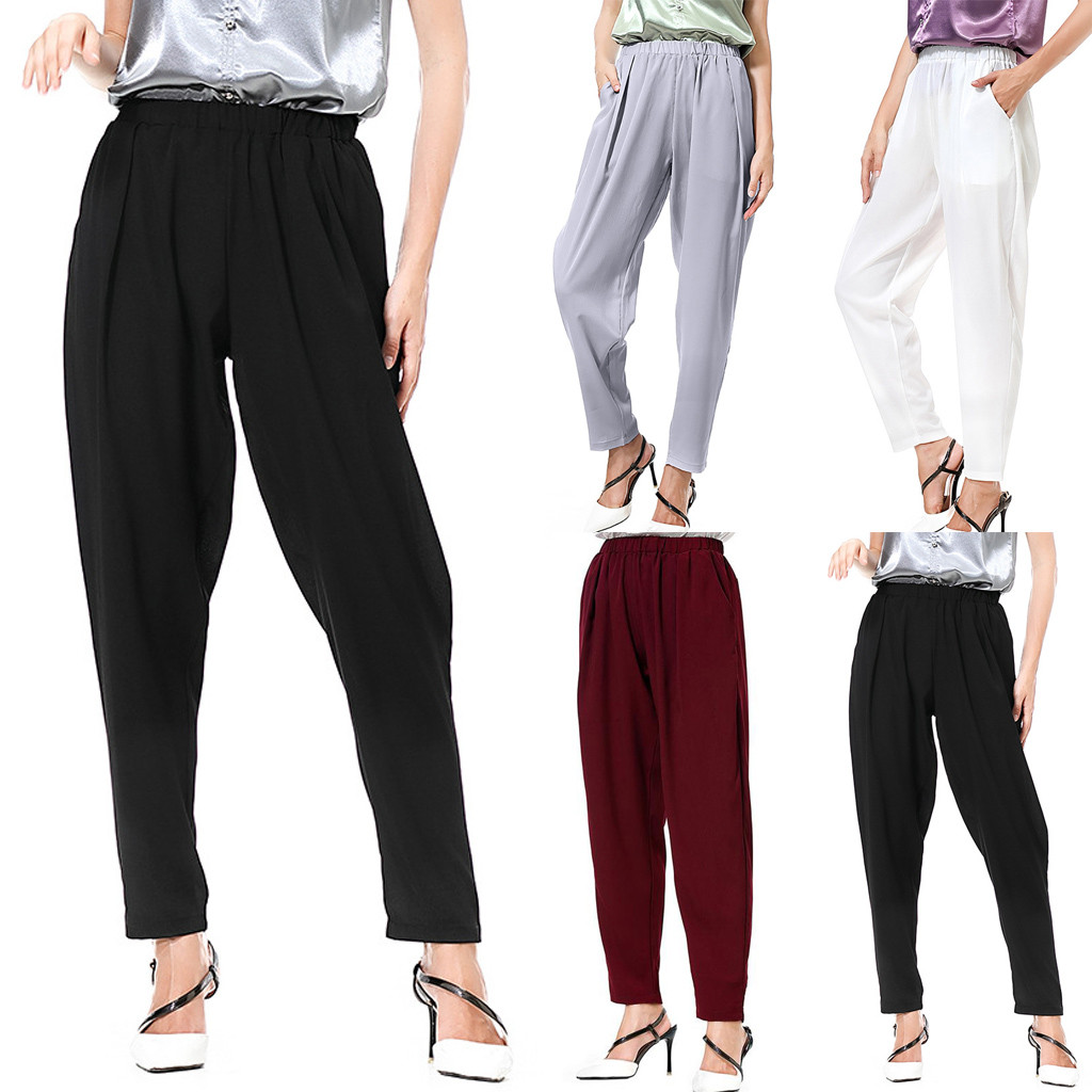slim fit harem pants womens