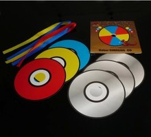 Caliente venta que cambia de Color CD 7 unids papel de papel CD trucos de magia magia juguetes