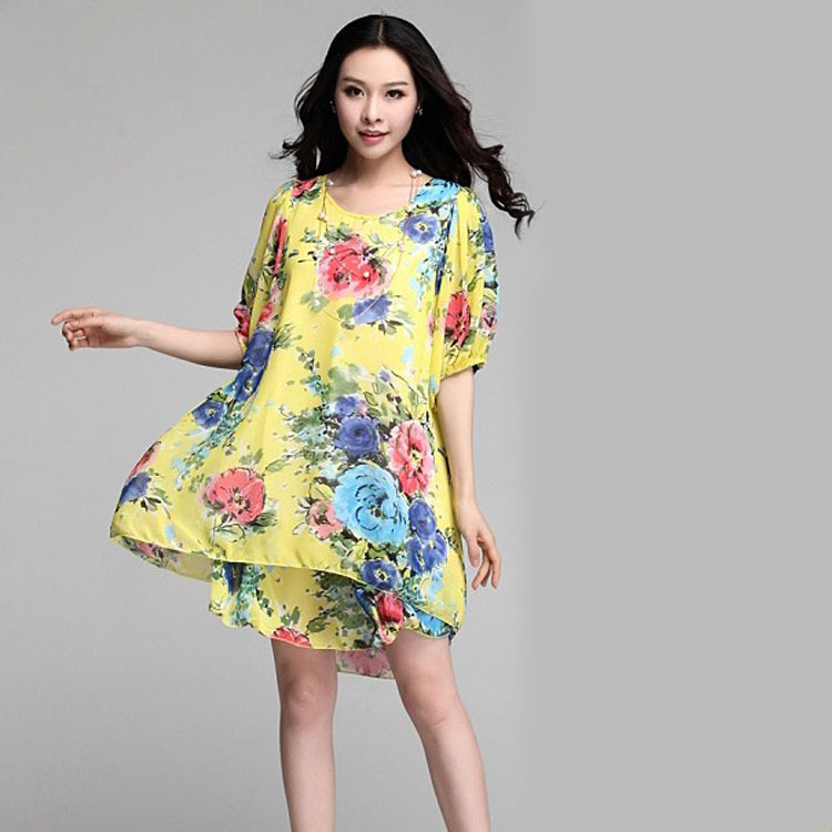 http://g02.a.alicdn.com/kf/HTB1Z5gXIpXXXXarXpXXq6xXFXXXh/Summer-new-fifth-sleeve-loose-double-font-b-chiffon-b-font-casual-font-b-dress-b.jpg