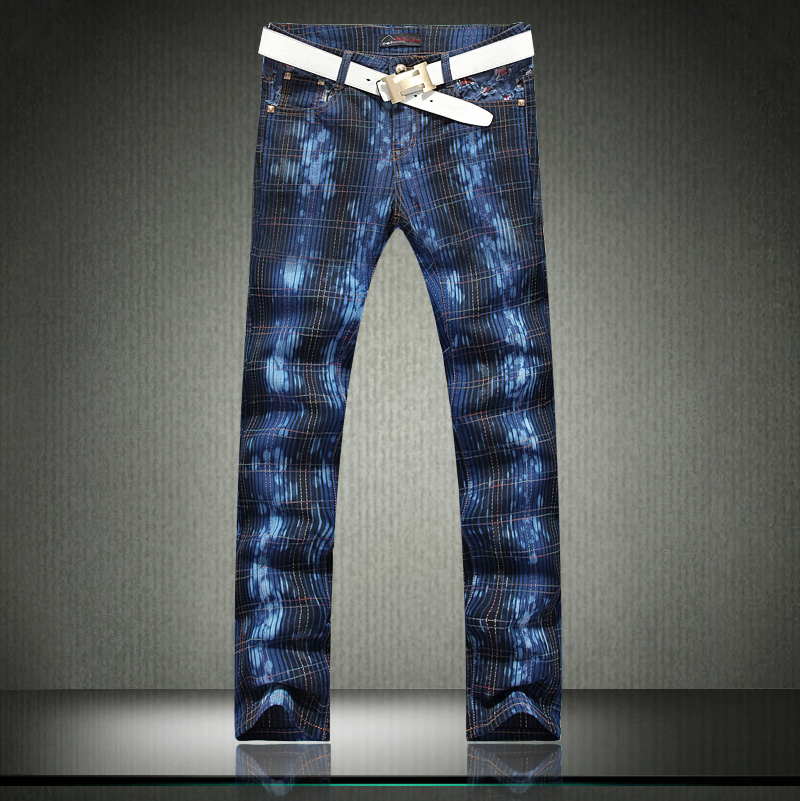 plaid jeans mens