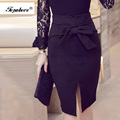 Women Pencil Skirt Plus Size Spring Autumn New Fashion Knee Length High Waist Casual Bodycon Skirt