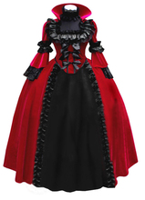 High Quality Customized Women Halloween Party vampire Cosplay Costume Maleficent Dress vintage Gothic long dress witch costumes