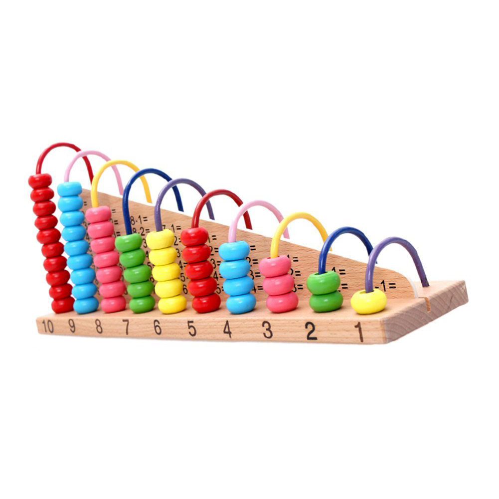 Kids Wooden Toys Child Abacus Counting Beads Maths Learning Educational Toy #Z 