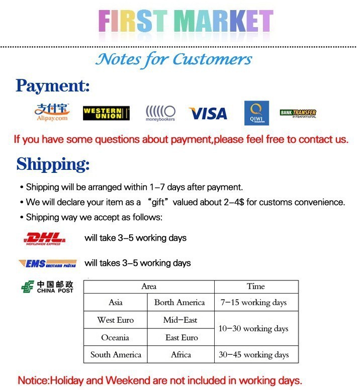 !!!payment and shipping