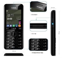 Original Refurbished Unlocked phone Nokia 206 2060 mobile phone MP3 Playback 1 3MP Camera Free Shipping