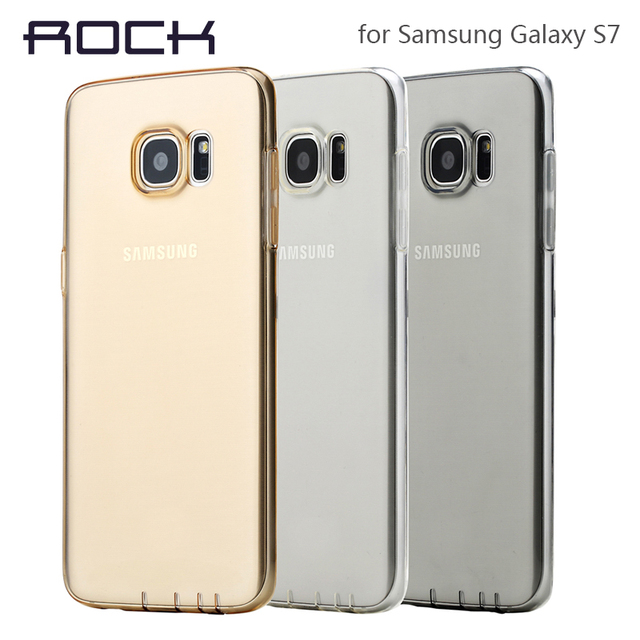 ROCK TPU Case for Samsung Galaxy S7 Case назад Супер Тонкий ультратонкий телефон обложка для S 7 телефон shell протектор Розничной упаковке