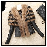 Winter-Medium-length-Women-s-Warm-Fur-Collar-Coat-Leather-Cotton-Jacket-Trench-Outwear-Overcoat-Parka