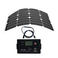 Wholesale sunpower flexible solar panel 30W 12V 24V Aoto USB solar charge controller for 12V battery