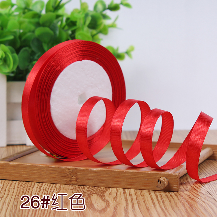 Description Picture 3 of item22meter/roll 10mm wide Satin ribbon Wedding Invitation Card Party Decoration Scrapbooking Wrap Supplie Christmas Gift Decoration