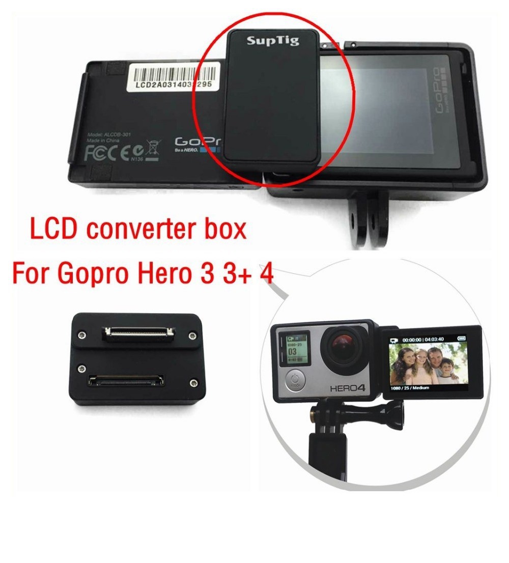 Gopro Accessories Newest Smart LCD Screen Connection Converter Box LCD Mount Adapter for Gopro Hero 4 3+ 3 - (4)