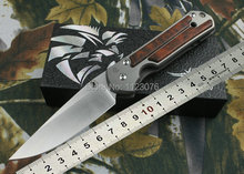 Envío gratis aleación de titanio + mango de madera OEM Chris Reeve Classic herramientas que acampan cuchillo de bolsillo herramienta de la supervivencia