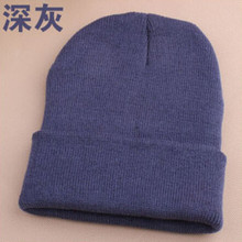 New 2015 10 Colors Plain Beanie Knit Ski Cap Skull Hat Warm Solid Warm Cuff Blank Beany