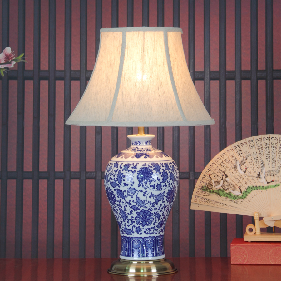 Online get cheap blanc porcelaine table lampes aliexpress.com ...