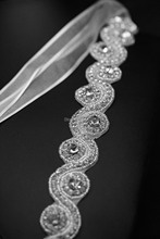 New Design European CZ Rhinestone Crystal Beads Bridal Headband Wedding Hair Accessories Hair Jewelry TS002
